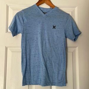 Boy medium blue Hurley v-neck tee